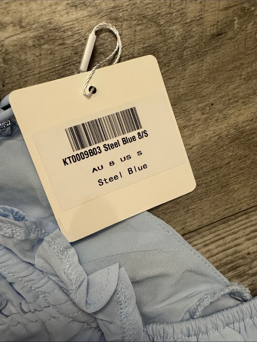 Selfie Leslie Light Blue Ruched Ruffle Sundress - Picture 6 of 8